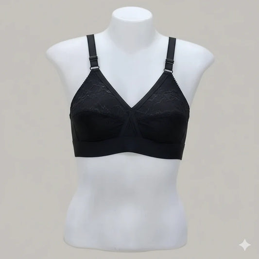 Pack of 2 Cotton Embroided Bra - Non-Padded & Non-Wired
