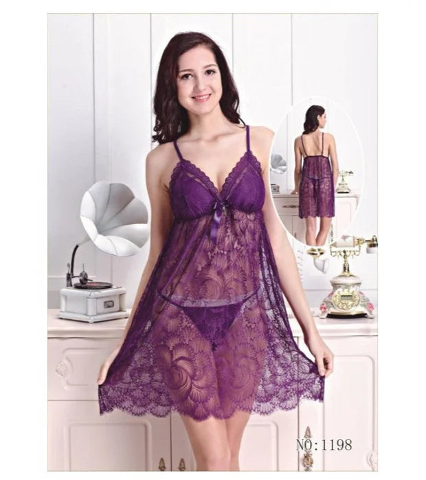 Lace Night Dress for Women β Soft & Elegant Sleepwear