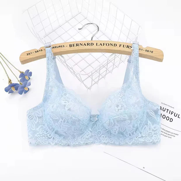 Women Bras Non-paded Plus Size Steel Ring Push Up Bra