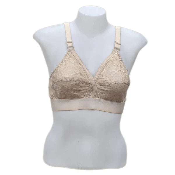 Pack of 2 Cotton Embroided Bra - Non-Padded & Non-Wired