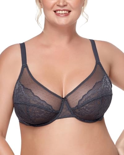 Half Net Coverage Bra – Mesh Demi Cup