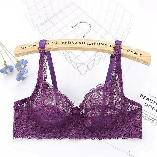 Women Bras Non-paded Plus Size Steel Ring Push Up Bra