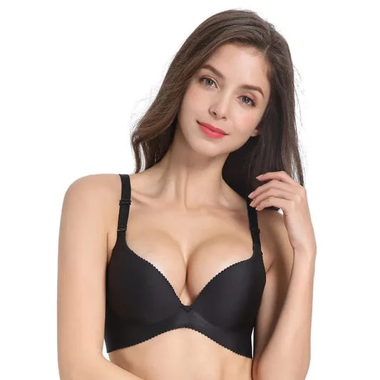Plus Size Push-Up Seamless Ultra-Thin Sexy Sports Bra